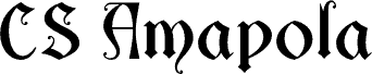 Preview of the CS Amapola Regular Demo font