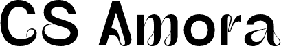 Preview of the CS Amora Demo Regular font