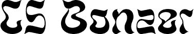 Preview of the CS Bonzer Regular Demo font