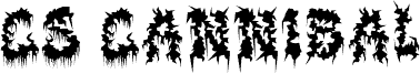 Preview of the CS Cannibal Regular Demo font