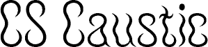 Preview of the CS Caustic Regular Demo font