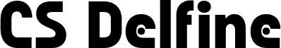 Preview of the CS Delfine Regular Demo font