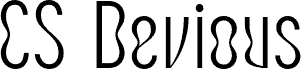 Preview of the CS Devious Regular Demo font