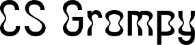 Anteprima del carattere CS Grompy Regular Demo