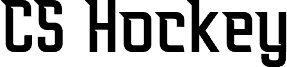 Preview of the CS Hockey Regular Demo font