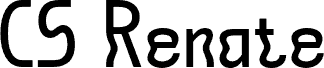 CS Renate Regular Demoフォントのプレビュー