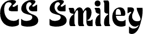 Preview of the CS Smiley Regular Demo font