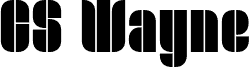Preview of the CS Wayne Regular Demo font