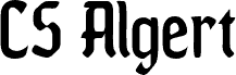 Preview of the CSAlgertDrawn-Regular Demo font