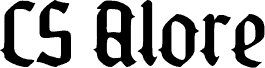 Preview of the CSAloreDrawn-Regular Demo font