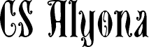 Preview of the CSAlyonaDrawn-Regular Demo font