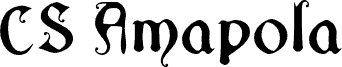 Preview of the CSAmapolaDrawn-Regular Demo font