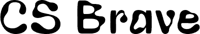 Preview of the CSBraveDrawn-Regular Demo font