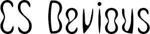 Preview of the CSDeviousDrawn-Regular Demo font
