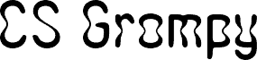 Anteprima del carattere CSGrompyDrawn-Regular Demo