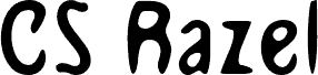CSRazelDrawn-Regular Demo 字体预览