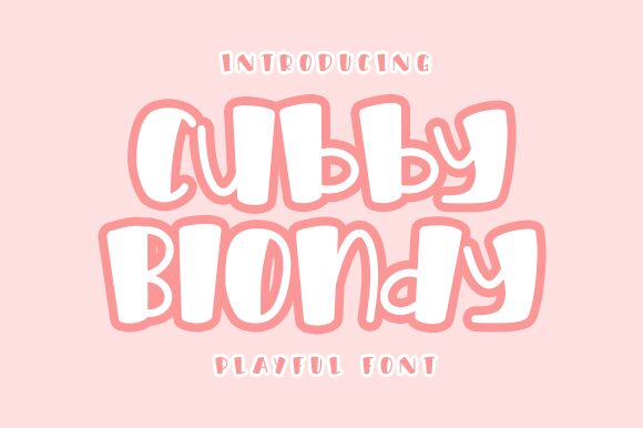 Cubby Blondy Czcionka