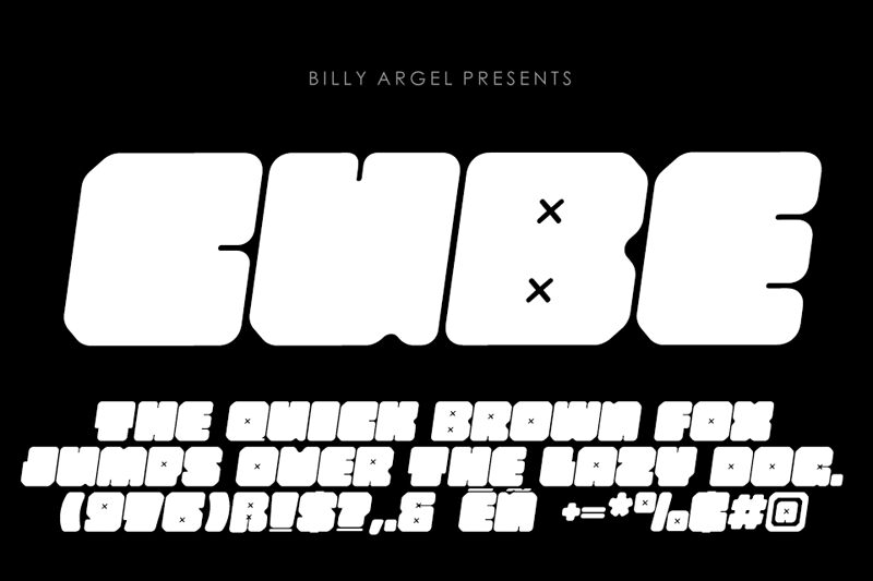 CUBE TYPE Schriftart