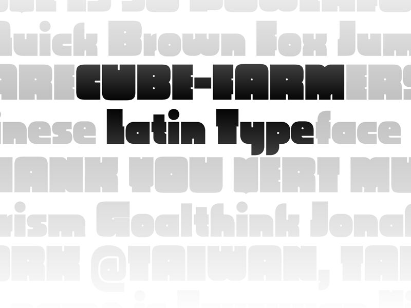 CubeFarm Schriftart
