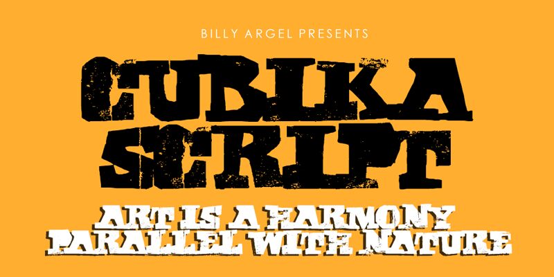 CUBIKA SCRIPT Schriftart