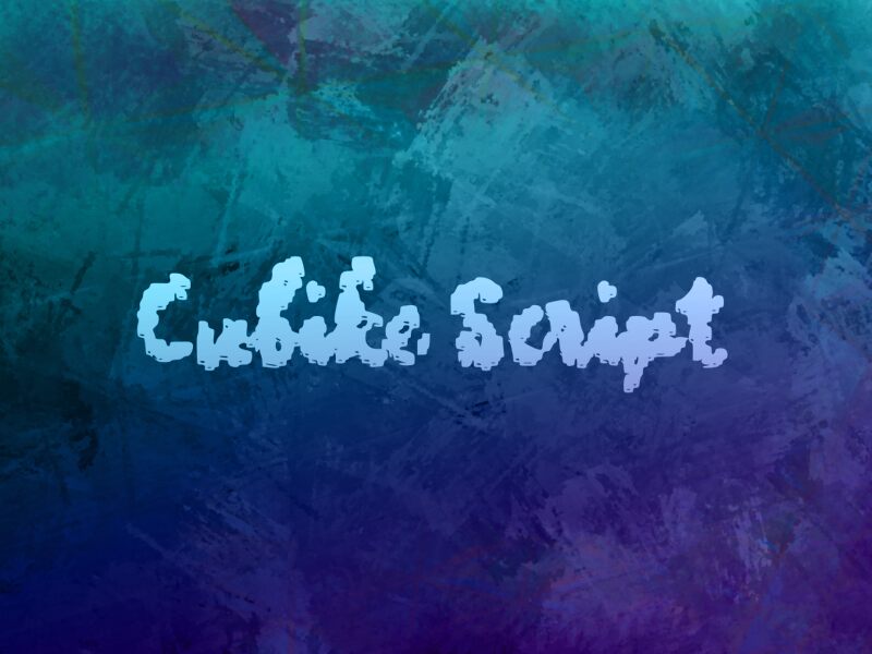 c Cubike Script Carattere