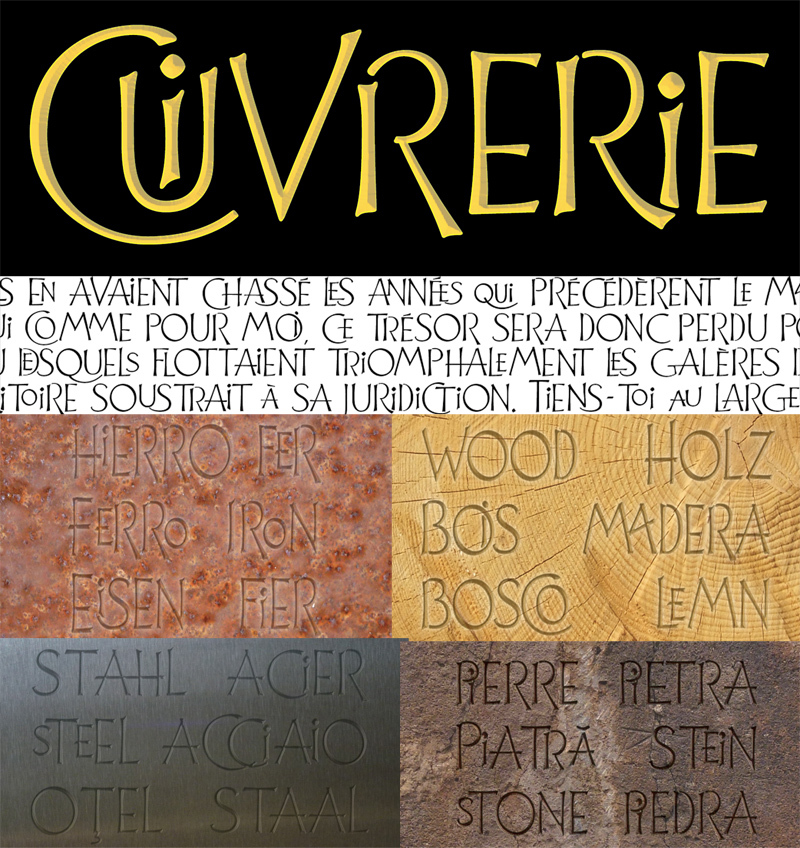 Cuivrerie Schriftart