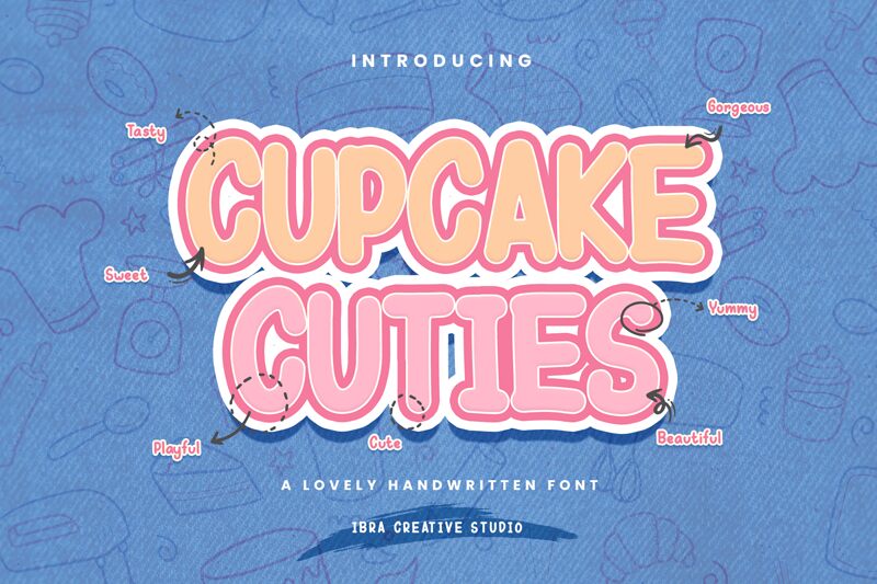 Cupcake Cuties Druh písma