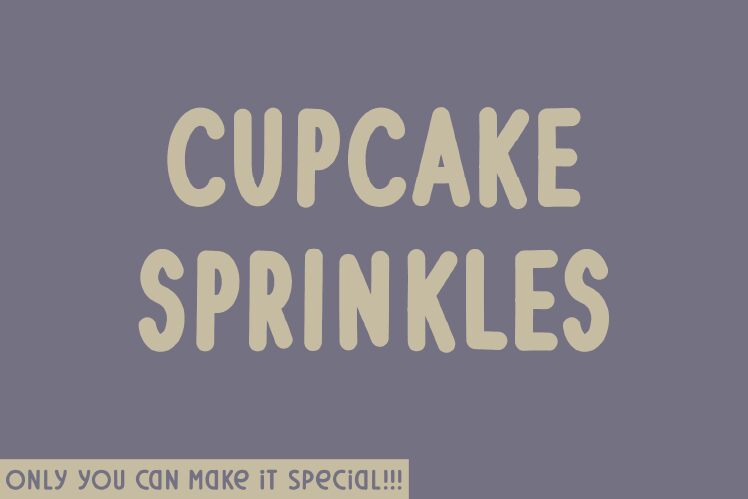 Cupcake Sprinkles Czcionka