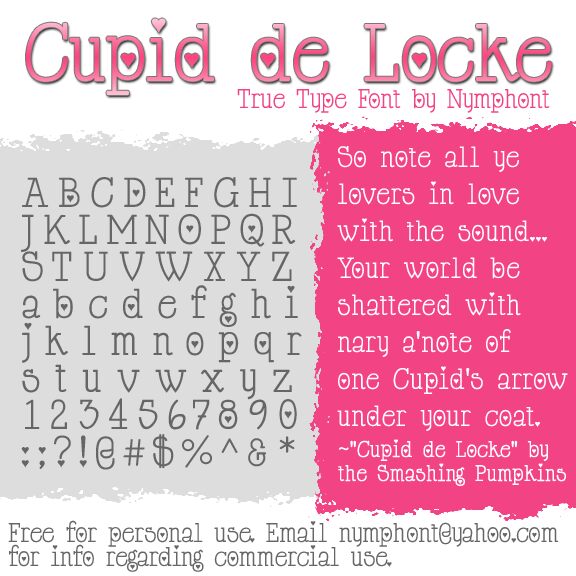 Cupid de Locke Czcionka