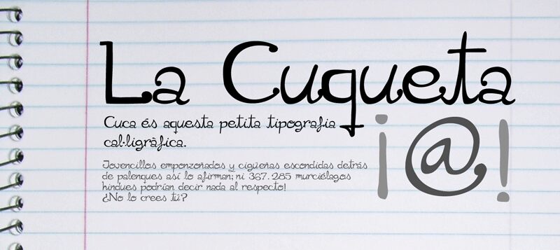 Cuqueta Schriftart