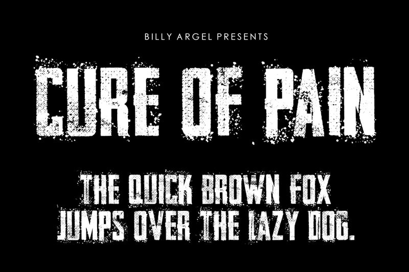 CURE OF PAIN Schriftart