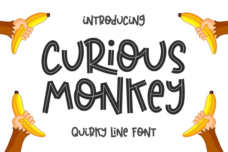 curious monkey Czcionka