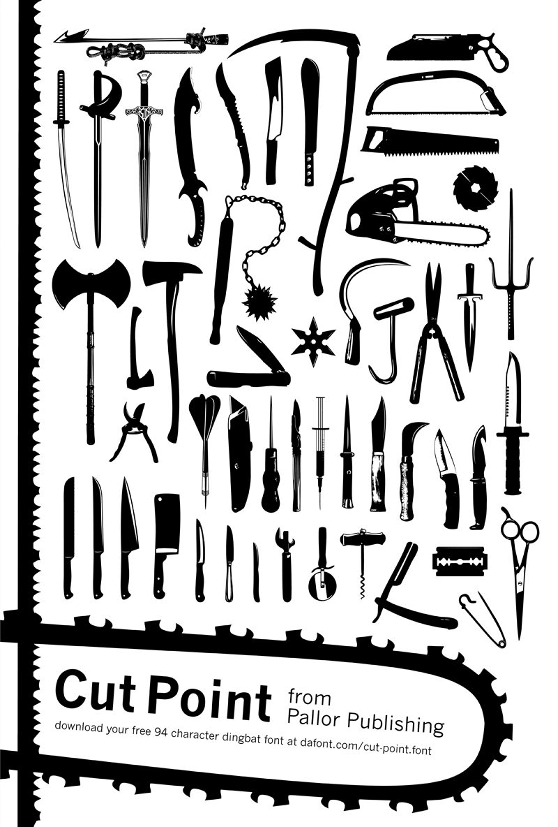 Cut Point Schriftart