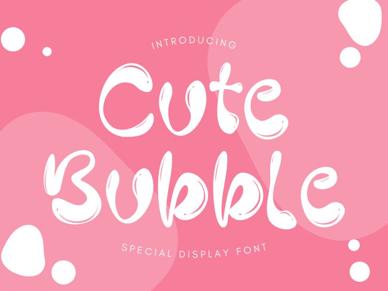 Cute Bubble font | Fonts2u.com