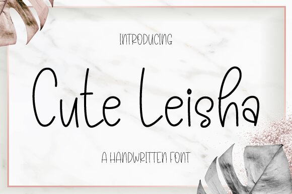 Cute Leisha Czcionka