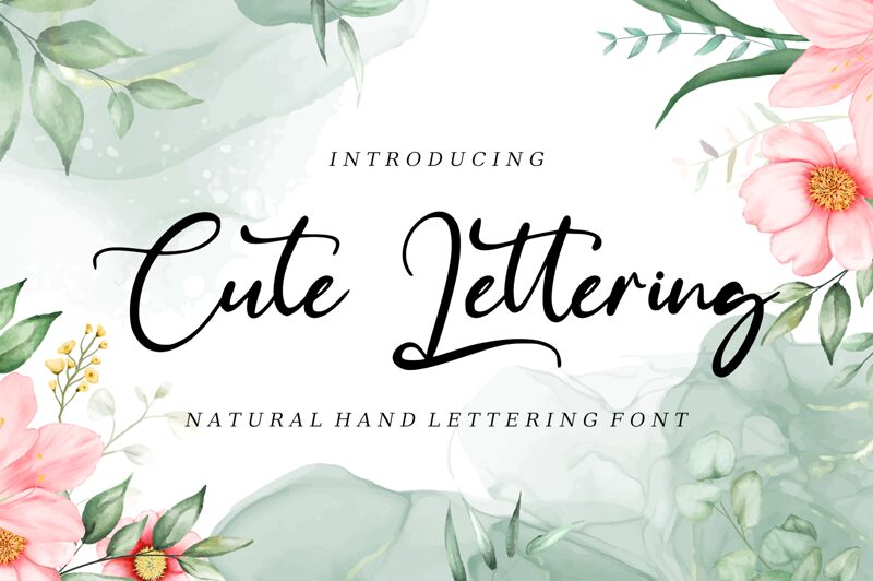 Cute Lettering font | Fonts2u.com