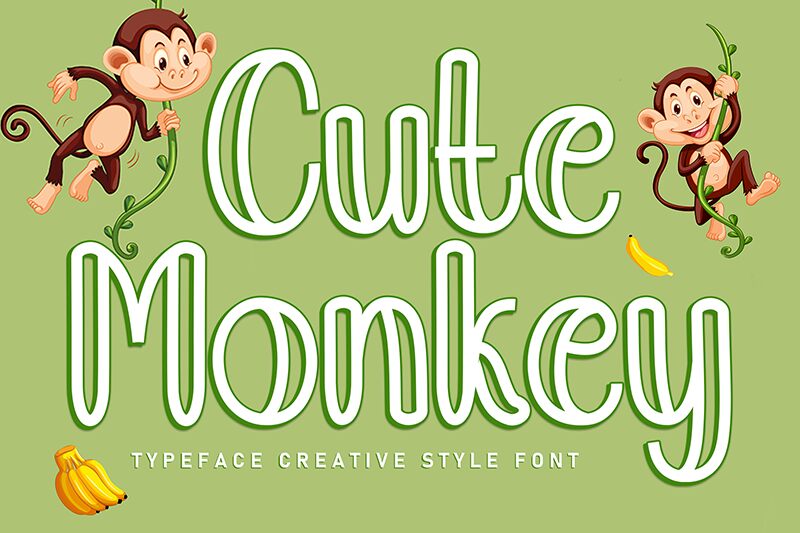 Cute Monkey Font