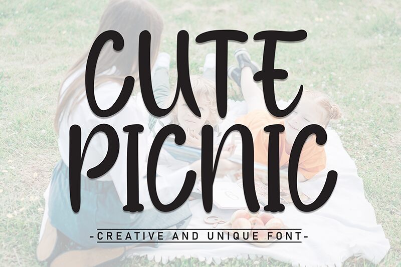 Cute Picnic Schriftart