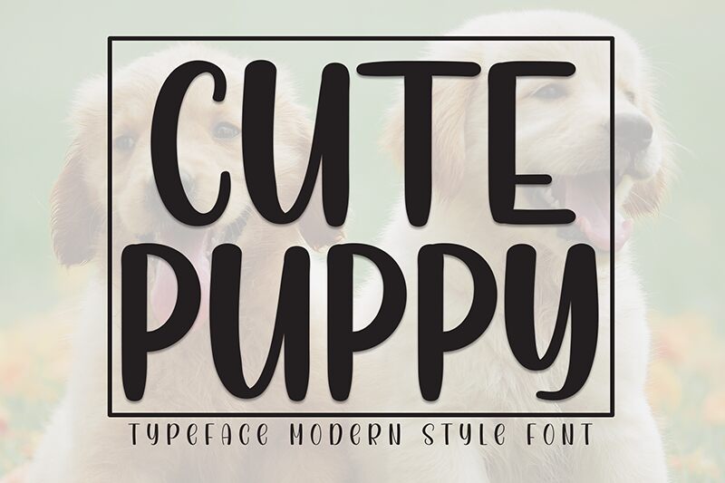Cute Puppy الخط 