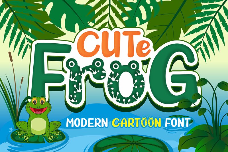 CUTE FROG Schriftart
