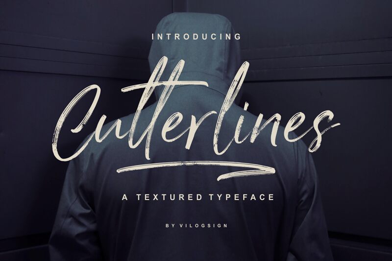 Cutterlines Schriftart