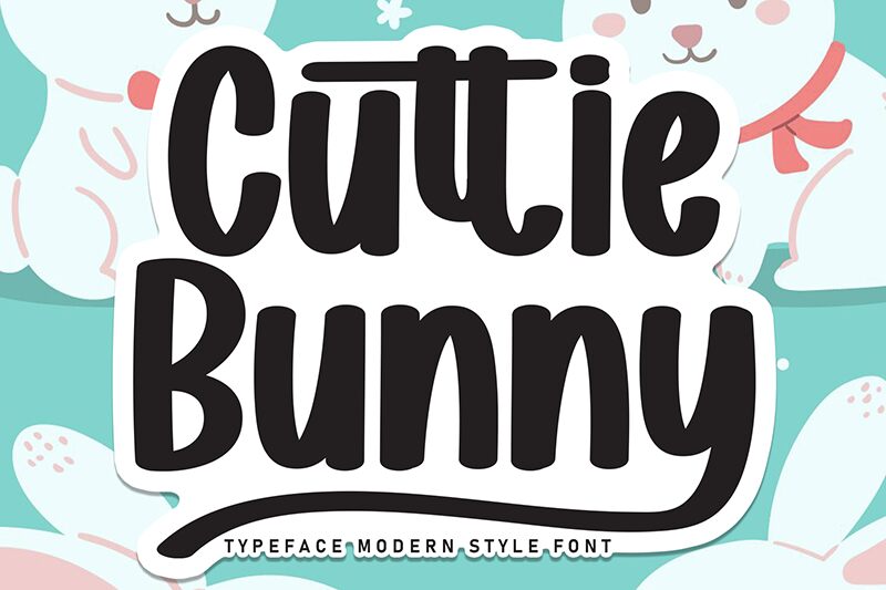 Cuttie Bunny 字体