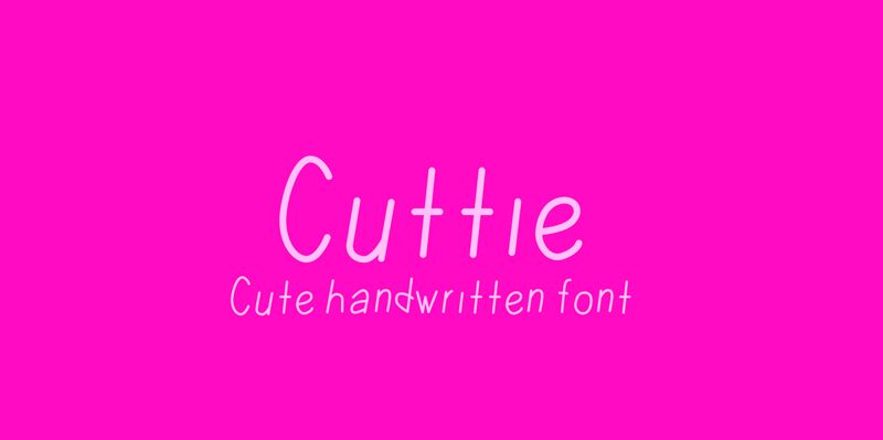 Cuttie Schriftart
