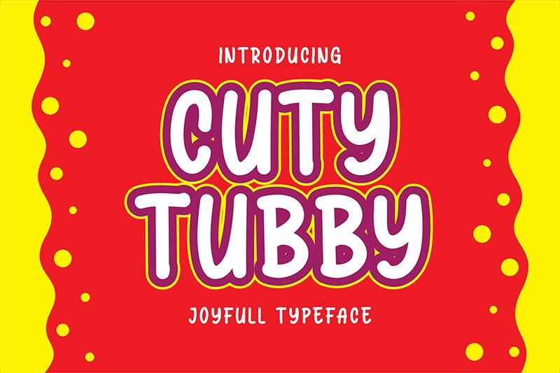 Cuty Tubby Schriftart