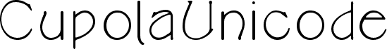 CupolaUnicode