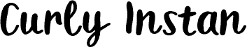 Curly Instan font