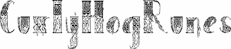 Podgląd czcionki CurlyHogRunes Bold rune/celtic inspired