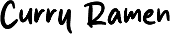 Curry Ramen font