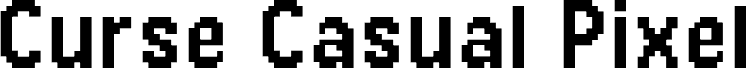 Anteprima del carattere CurseCasualPixel