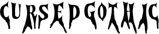 Cursed Gothic Root font